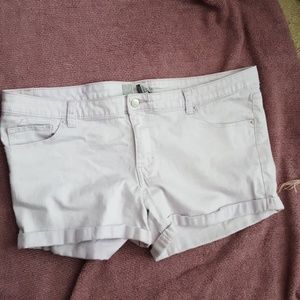 Lavender Denim Shorts size 18